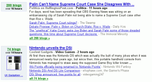 blogsearch1 Google Blogsearch als Memetracker