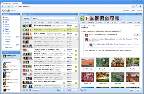 Google Wave Google Wave Screenshot