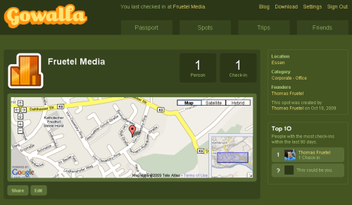 Gowalla Screenshot Gowalla Screenshot