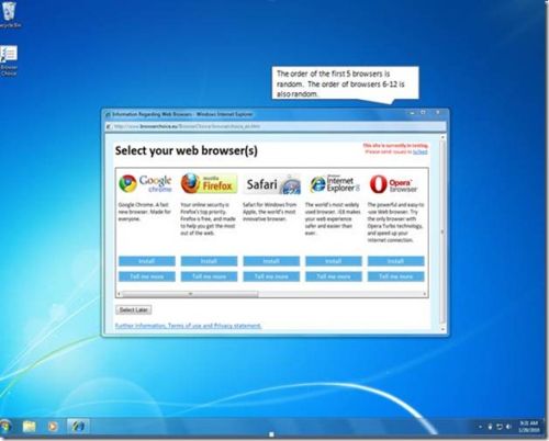 Browser Choice Screen Browser Choice Screen
