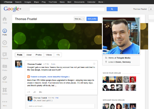 Google+ Profil